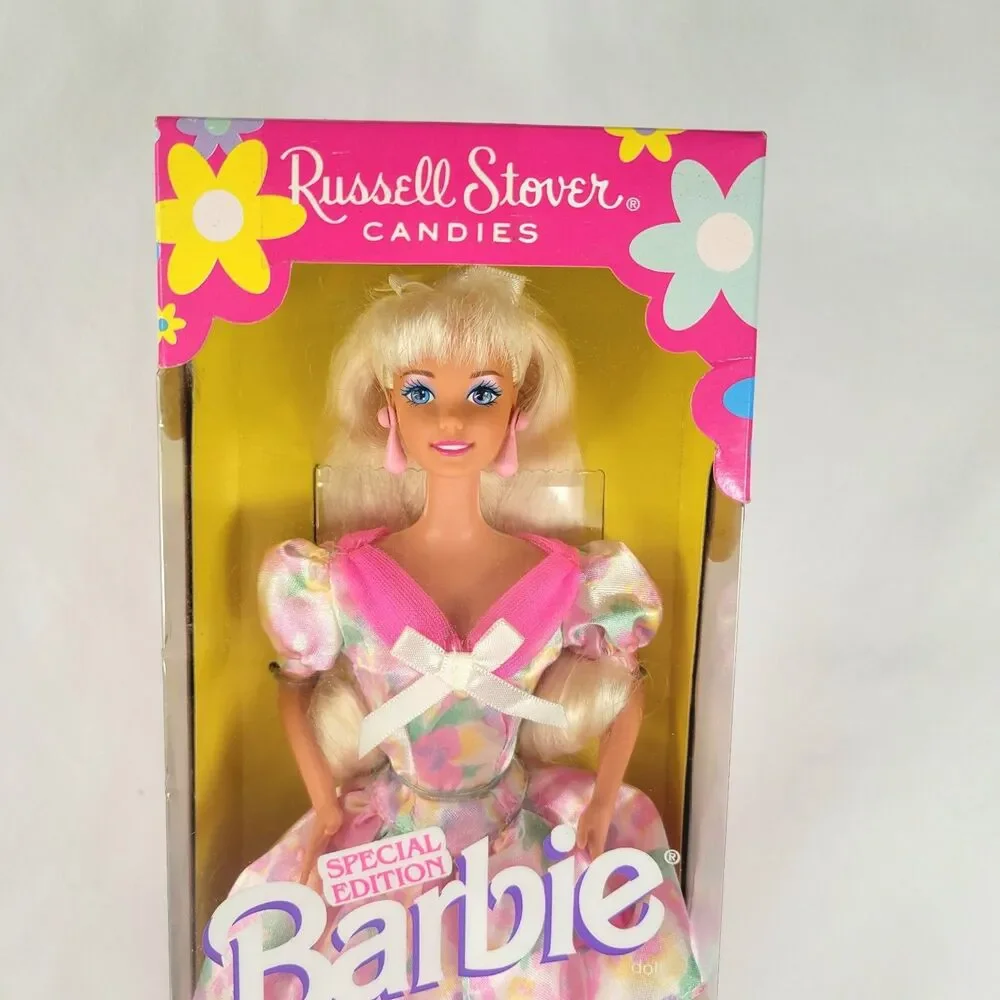 Vintage 90s Russell Stover Candies Special Edition Barbie Pink 16351 Mattel